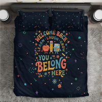 Happy to See Your Face Teacher School Supplies Bedding Set Welcome Back Teacher You Belong Here