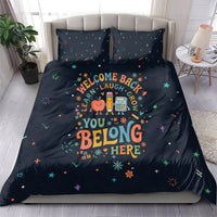 Happy to See Your Face Teacher School Supplies Bedding Set Welcome Back Teacher You Belong Here