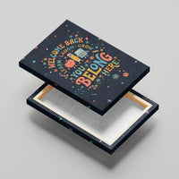 Happy to See Your Face Teacher School Supplies Canvas Wall Art Welcome Back Teacher You Belong Here
