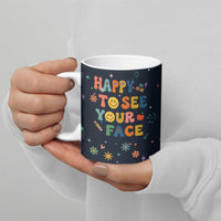 Happy to See Your Face Teacher School Supplies Ceramic Mug Welcome Back Teacher You Belong Here