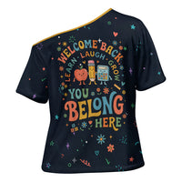 Happy to See Your Face Teacher School Supplies Cross Shoulder Shirt Welcome Back Teacher You Belong Here