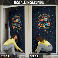 Happy to See Your Face Teacher School Supplies Door Cover Welcome Back Teacher You Belong Here