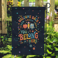 Happy to See Your Face Teacher School Supplies Garden Flag Welcome Back Teacher You Belong Here