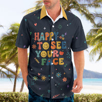 Happy to See Your Face Teacher School Supplies Hawaiian Shirt Welcome Back Teacher You Belong Here