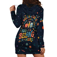 Happy to See Your Face Teacher School Supplies Hoodie Dress Welcome Back Teacher You Belong Here