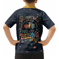 Happy to See Your Face Teacher School Supplies Kid Hawaiian Shirt Welcome Back Teacher You Belong Here