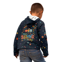 Happy to See Your Face Teacher School Supplies Kid Hoodie Welcome Back Teacher You Belong Here