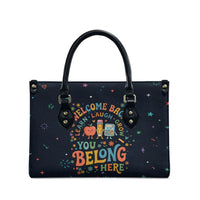 Happy to See Your Face Teacher School Supplies Leather Bag Welcome Back Teacher You Belong Here