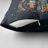 Happy to See Your Face Teacher School Supplies Pillow Cover Welcome Back Teacher You Belong Here