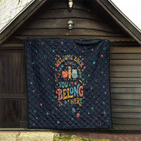 Happy to See Your Face Teacher School Supplies Quilt Welcome Back Teacher You Belong Here