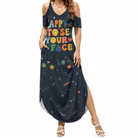 Happy to See Your Face Teacher School Supplies Summer Maxi Dress Welcome Back Teacher You Belong Here