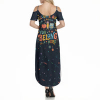 Happy to See Your Face Teacher School Supplies Summer Maxi Dress Welcome Back Teacher You Belong Here