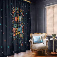 Happy to See Your Face Teacher School Supplies Window Curtain Welcome Back Teacher You Belong Here