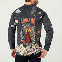 Arirang Korea Pride Button Sweatshirt Korean Taegeuk Culture Hanbok Woman Traditional Mugunghwa