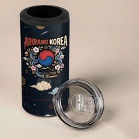 Arirang Korea Pride 4 in 1 Can Cooler Tumbler Korean Taegeuk Culture Hanbok Woman Traditional Mugunghwa