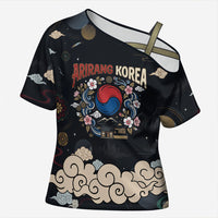 Arirang Korea Pride Cross Shoulder Shirt Korean Taegeuk Culture Hanbok Woman Traditional Mugunghwa