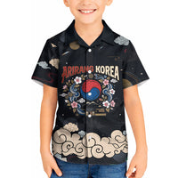 Arirang Korea Pride Kid Hawaiian Shirt Korean Taegeuk Culture Hanbok Woman Traditional Mugunghwa