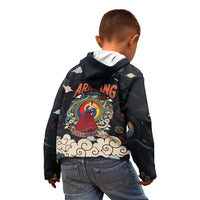 Arirang Korea Pride Kid Hoodie Korean Taegeuk Culture Hanbok Woman Traditional Mugunghwa