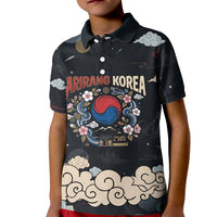 Arirang Korea Pride Kid Polo Shirt Korean Taegeuk Culture Hanbok Woman Traditional Mugunghwa