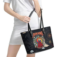 Arirang Korea Pride Leather Tote Bag Korean Taegeuk Culture Hanbok Woman Traditional Mugunghwa