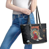 Arirang Korea Pride Leather Tote Bag Korean Taegeuk Culture Hanbok Woman Traditional Mugunghwa
