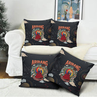 Arirang Korea Pride Pillow Cover Korean Taegeuk Culture Hanbok Woman Traditional Mugunghwa