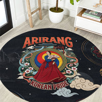Arirang Korea Pride Round Carpet Korean Taegeuk Culture Hanbok Woman Traditional Mugunghwa