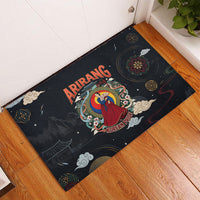 Arirang Korea Pride Rubber Doormat Korean Taegeuk Culture Hanbok Woman Traditional Mugunghwa