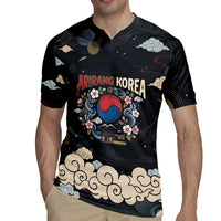 Arirang Korea Pride Rugby Jersey Korean Taegeuk Culture Hanbok Woman Traditional Mugunghwa