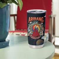 Arirang Korea Pride Tumbler Cup Korean Taegeuk Culture Hanbok Woman Traditional Mugunghwa