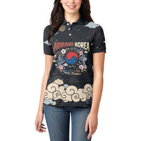 Arirang Korea Pride Women Polo Shirt Korean Taegeuk Culture Hanbok Woman Traditional Mugunghwa