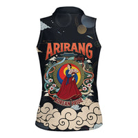 Arirang Korea Pride Women Sleeveless Polo Shirt Korean Taegeuk Culture Hanbok Woman Traditional Mugunghwa