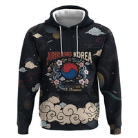Arirang Korea Pride Zip Hoodie Korean Taegeuk Culture Hanbok Woman Traditional Mugunghwa