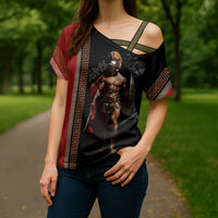 Ares Greek God Of War Cross Shoulder Shirt Warrior Ancient Mythology