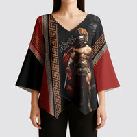 Ares Greek God Of War Kimono Sleeve Blouse Warrior Ancient Mythology