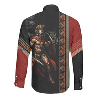 Ares Greek God Of War Long Sleeve Button Shirt Warrior Ancient Mythology