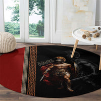 Ares Greek God Of War Round Carpet Warrior Ancient Mythology