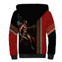 Ares Greek God Of War Sherpa Hoodie Warrior Ancient Mythology