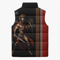 Ares Greek God Of War Sleeveless Puffer Jacket Warrior Ancient Mythology