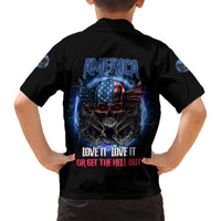 America Live It Love It Or Get The Hell Out Kid Hawaiian Shirt - Wonder Print Shop