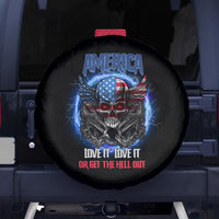 America Live It Love It Or Get The Hell Out Spare Tire Cover - Wonder Print Shop