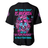 My Give A F Is Broken Baseball Jersey - Wonder Print Shop