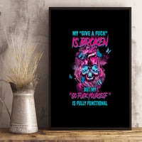 My Give A F Is Broken Canvas Wall Art - Wonder Print Shop