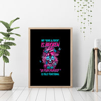 My Give A F Is Broken Canvas Wall Art - Wonder Print Shop