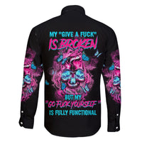 My Give A F Is Broken Family Matching Puletasi Dress and Hawaiian Shirt - Wonder Print Shop