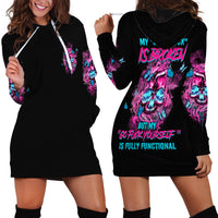 My Give A F Is Broken Hoodie Dress - Wonder Print Shop