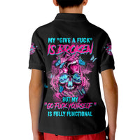 My Give A F Is Broken Kid Polo Shirt - Wonder Print Shop