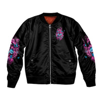 My Give A F Is Broken Sleeve Zip Bomber Jacket - Wonder Print Shop