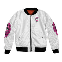 I'm A B Don't Try Me Rose Messy Bun Bomber Jacket - Wonder Print Shop