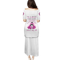 I'm A B Don't Try Me Rose Messy Bun Puletasi - Wonder Print Shop